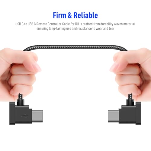 USB C to USB C Remote Controller Cable for DJ-Mavic 3 Mini 2 Mini 3 Pro Air 2S for Mavic Air 2 for DJI RC-N1 RC Pro to Phone for iPhone 16 17/Galaxy S26 S23 OTG Data Braided Cord Type-C Connector 1ft by ACANDYA - Image 3