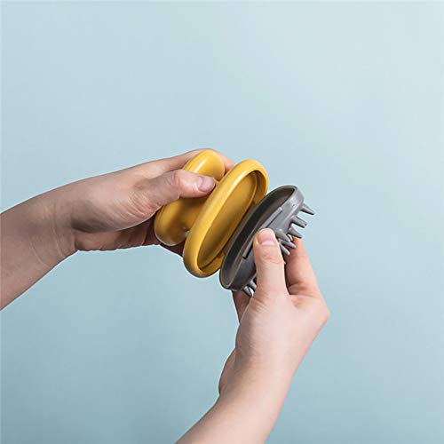 KKcare Escova de shampoo para massageador de couro cabeludo de silicone macio escova para cabelos úm