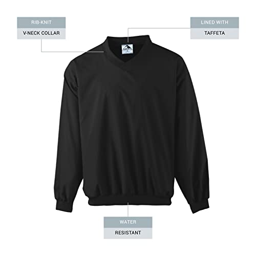 Augusta Sportswear Micro Poly Windshirt/Lined, X-Large, Black (3415) #TOP1