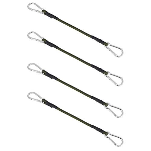 BESPORTBLE 4Pcs Bungee Cord Com Gancho Mosquetão Correias Pesados Forte Corda Elástica para O Bagage