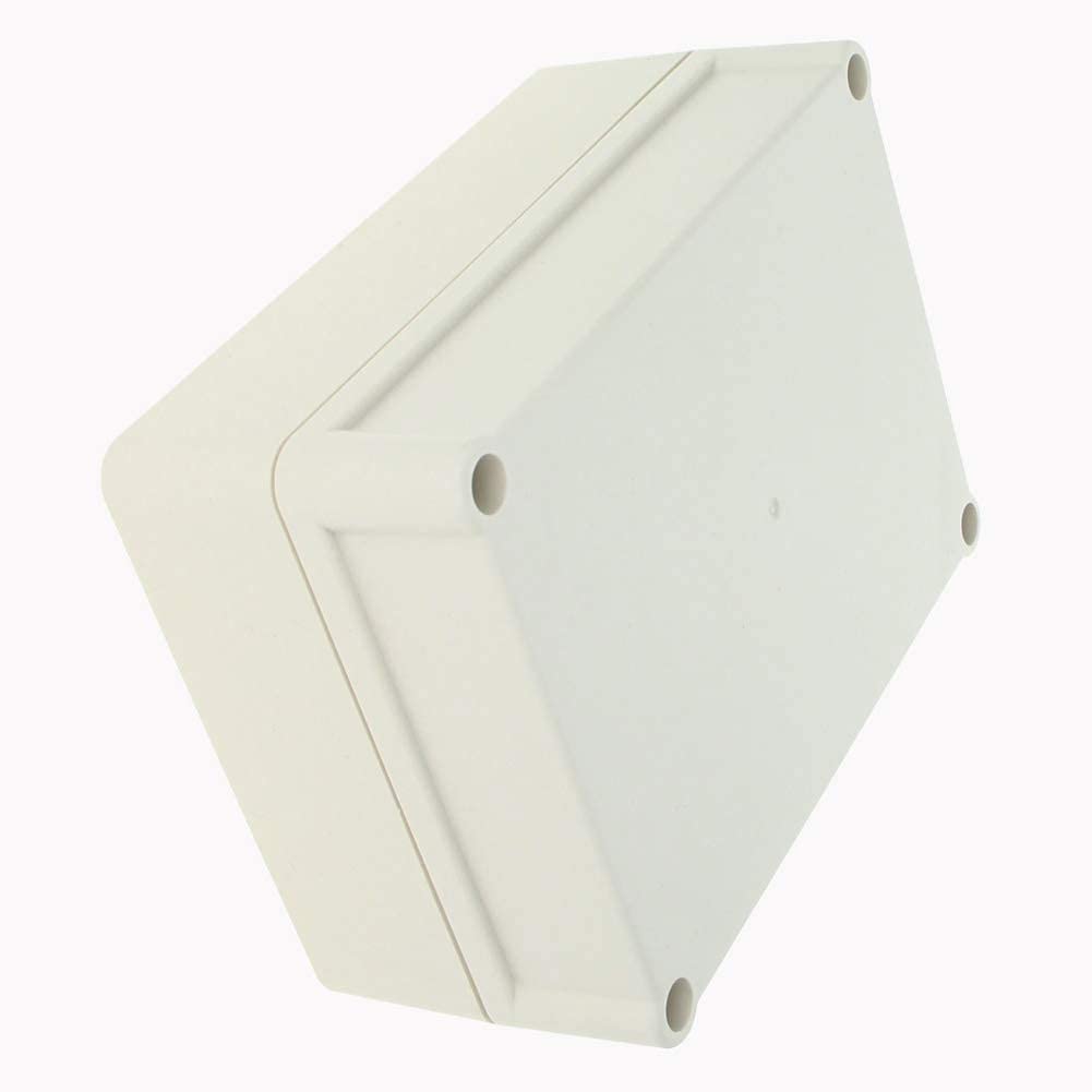 Heyiarbeit Waterproof Dustproof IP67 Junction Box DIY Case Enclosure Gray 4.13"x5.51"x2.48" (105x140x63mm)