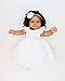 Angelbaby 24 inch Real Life Reborn Baby Black Girl Doll Soft Silicone Realistic African American Newborn Baby Big Reborn Toddler Weighted Dolls Fat Face Bebe Brown Skin Child Doll for Kids