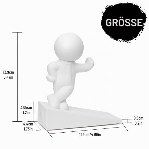 Omoojee Niedlicher Türstopper, dekorativ und robust, gut gestalteter Buddy-Türstopper, effektiv, um Ihre Tür offen zu halten (1 Stück)