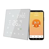 Qiumi Smart WiFi Thermostat für Elektroheizung, 5+2/6+1/7 Tage programmierbar, App-Steuerung, kompatibel mit Alexa & Google Assistant, 16A 95-240V AC