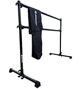 Zenmarkt 5FT Freestanding Double Aluminum Ballet Barre - Professional Dance Bar Portable Lightwei...