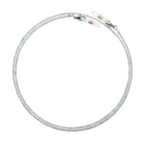 Handmade Women Eyeglass Chains Lanyards Natural Moonstone Crystal Quartz Gemstone Beads