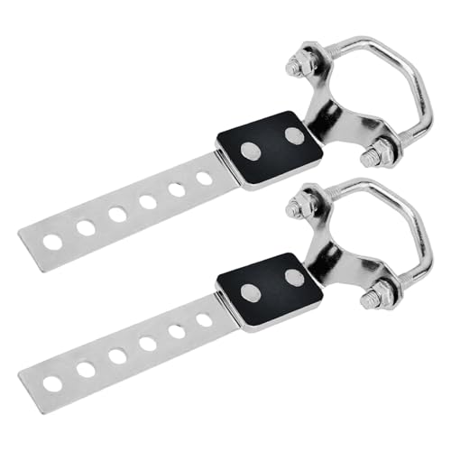 joytrace Heavy Duty Exhaust Hanger 2 Pcs Set - Universal Flexible Muffler Hanger Bracket with Anti-Vibration Design for Car, Truck, SUV Modification & Repair