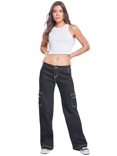 YMI Womens Jeans Women's Cargo Skater Pants4