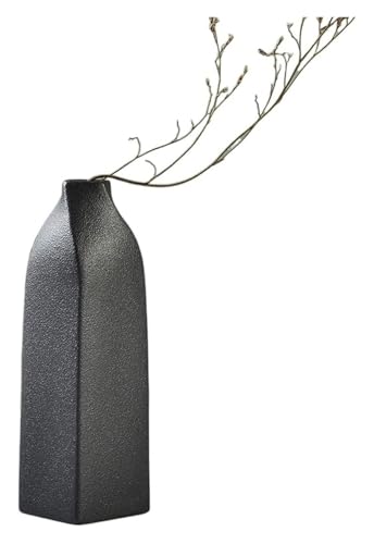 Vases Vases Black Ceramic Style Vase Living Room Creative Hydroponic Planting Flower Office Decoration,
