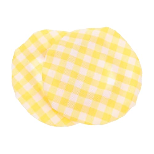 PHENOFICE 2 Fundas Reutilizables Diseño Simple y Elegante de Tejido Tapa Redonda para Fermentación de Masa Madre para Tarros y Vasos de Vidrio en Cocina