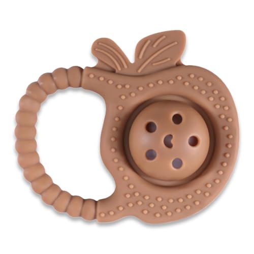 Image of Infantso Soft Rattle Silicone Teether for Baby Teething, Rattle Toy for 0-12 Months, BPA Free Silicone Soothing Baby Teether | BPA Free, Food Grade Soft & Safe Gum Relief Toy