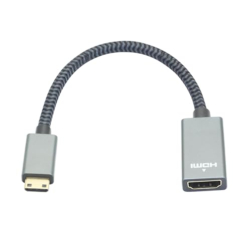 Adaptador mini HDMI a HDMI 4K para ver tu videocámara en la TV
