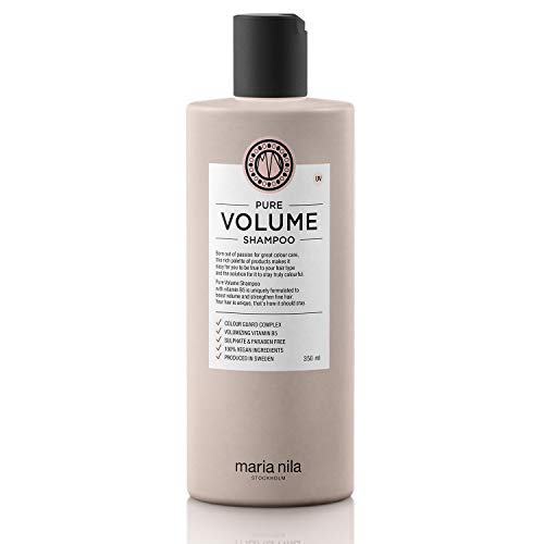 Maria Nila - Pure Volume Champú 350 ml | Champú para mayor volumen - Vitamina B5