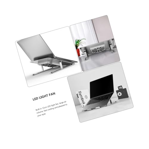 Base refrigerante de aluminio ajustable para laptop VALICLUD miniatura 2