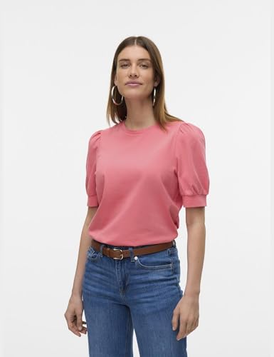 VERO Moda Damen Vmkerry 2/4 O-Neck Top VMA Noos, Tea Rose, XS EU – Ansicht 2