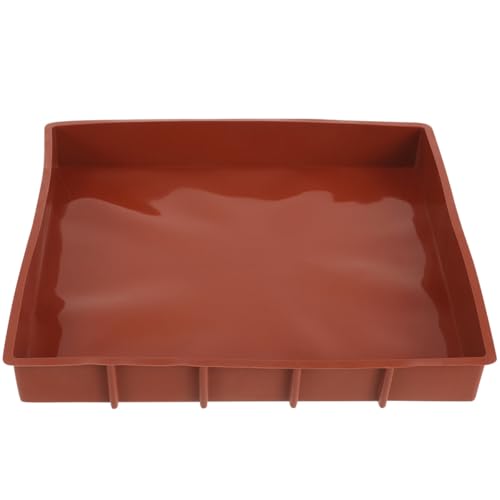 TOKIDNY Teglia in Silicone per Dolci 26X30X26 CM Rivestimento Antiaderente Stampo Rettangolare per Pane e Torta Fai da Te Teglia da Forno Leggera e Sicura per Uso Domestico