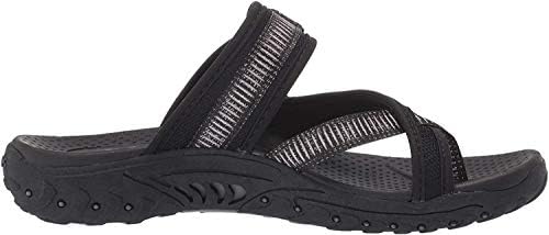Skechers Women's Reggae-Seize The Day-Toe Thong Sandal Flip-Flop, Black, 9.5 M US | Image 5