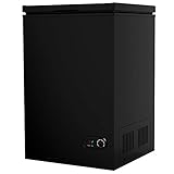 COOLHOME 3.5 Cubic Feet Chest Freezer with Removable Basket, from 6.8℉ to -4℉ Free Standing...