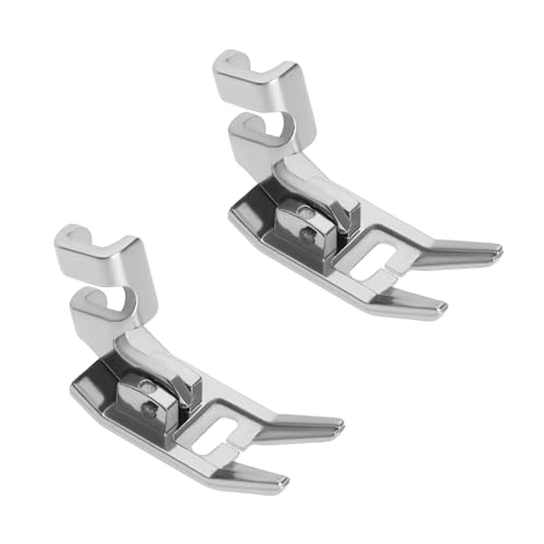 ECSiNG 2 Pièces Pied-de-biche pour Machine à Coudre Adaptateur de Support de Pied-de-Biche à Tige Basse 176886 446014-4 446371-000 Compatible avec Singer à...