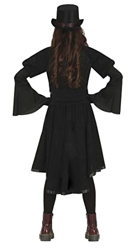 FIESTAS GUIRCA Elegant Gothic Girl Fancy Dress Costume for Girls 7-9 Years, Black - Image 2