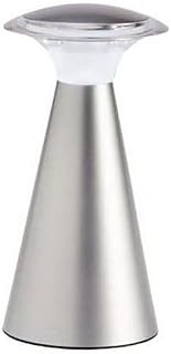 Light It! By Fulcrum, Lanterna, Wireless LED Touch Lamp, Battery Operated, Silver