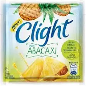 Suco de Frutas em Pó Sabor Abacaxi, Clight Zero Açúcar, 8g, com 15 Pacotes
