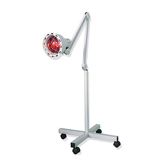 Sanqiao 275W Lámpara Flexible Infrarroja para Termoterapia en Pie con Ruedas, Alivio para Dolores Musculares