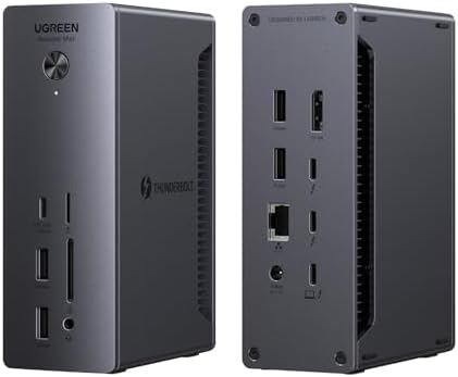 UGREEN Thunderbolt 4 Dock Revodok Max 213 13-in-1 40Gbps Docking Station with Dual 4K@60Hz Single 8K Display, 90W Charging for Laptop, 2.5GbE, SD/TF 4.0 for MacBook Surface Pro and More