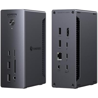 UGREEN Thunderbolt 4 Dock 13-in-1 40Gbps Docking Station with Dual 4K@60Hz Single 8K Display, 90W Charging for Laptop, 2.5GbE, SD/TF 4.0. Revodok Max 213 for MacBook Surface Pro and More