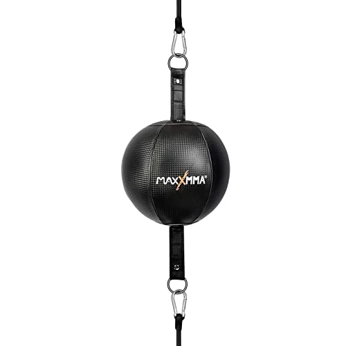 Double-End Ball VGEBY – Sac De Vitesse Boxe Cuir PU Noir, Poire D’Entraînement Rapide Muay Thai & Fitness