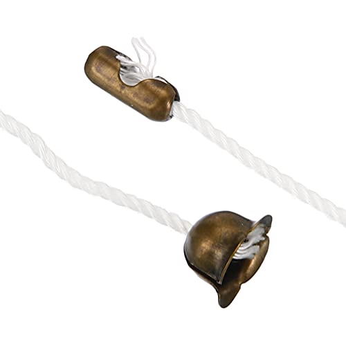 Image of MECCANIXITY Pull Cord for Ceiling Switch, Light Pull Cord String Ceiling Fan String with Connector Pull Chain Extension, White Bronze, Pack of 10