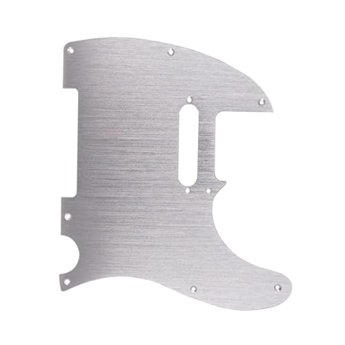 Pickguard guitare Telecaster argenté 8 trous métal plaque protection custom