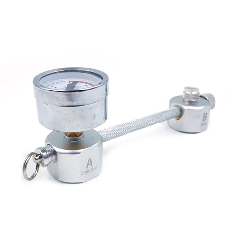 CENPEK Aquarium DIY CO2 Generator System Kit with Pressure Gauges and Relief Valves Check Carbon Dioxide Reactor Kit for Plants Aquarium - Image 3