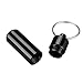 Imagen de Mini Botella de píldora Aleación de Aluminio Porta píldora portátil Contenedor Llavero Negro 1 Piezas Nuevo lanzado y Popular Attractive Processing