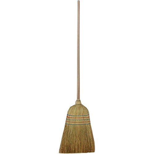 Preisvergleich Produktbild Bürstenmann Reisstrohbesen mit Stiel 5-Naht