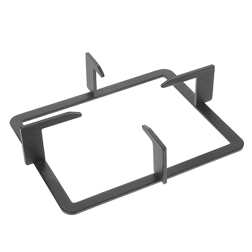 TOGEVAL ガスストーブ用長方形ブラケット 耐久鋳鉄製 安定した滑り止め加工 キッチンコンロ補助ラック ホームクッキング対応