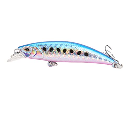 Greensen Señuelo de Pesca Mini, Cebo Nadador Realista con Ojos Vívidos y Diseño Equilibrado, para Pesca en Agua Dulce y Salada (4#Color)