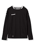 hummel Jungen hmlAUTHENTIC Kids Poly Jersey L/S Trikot, Black/White, 152