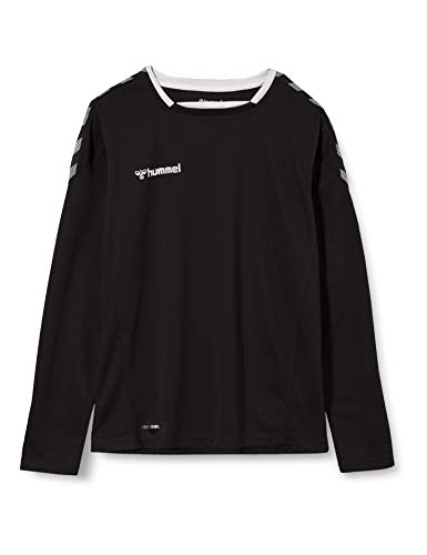 Hummel Herren Trikot Hmlauthentic Poly Jersey L/S, Black/White, 2XL, 204922-2114-2XL