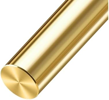 1/2 inch Brass Rods 1/2 x 12 in, 1 Pc for Knife Making Knife Handles Pins Stock Knife Scale Solid Round Brass Rod Dowel Rivet Gunsmithing Crafts Modeling Hobby