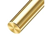 Coolneon 1/2 inch Brass Rods 1/2 x 12 in, 1 Pc for Knife Making Knife Handles Pins Stock Knife Scale Solid...