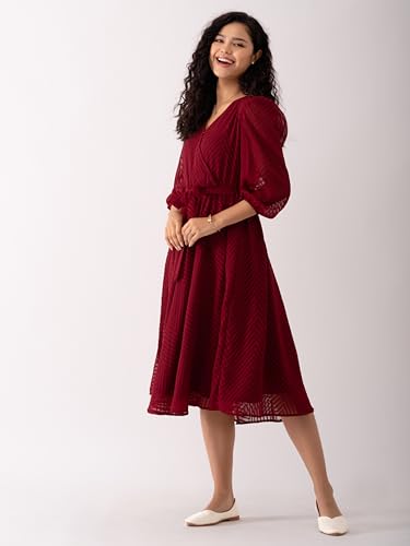 Image of AASK Women Fancy Plain & Solid Designer Dress for Women