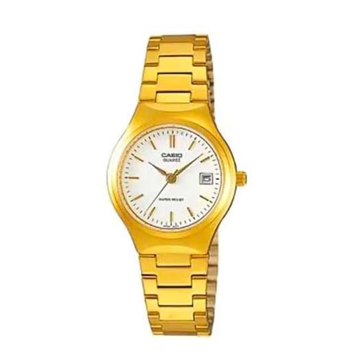 Casio LTP-1170N-7A - Reloj analógico de Cuarzo para Mujer, Correa de Acero Inoxidable Color Dorado