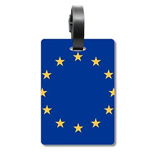 Étiquette valise drapeau Union européenne porte-adresse sac voyage
