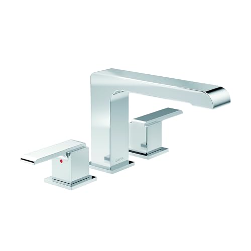 Delta Ara Roman Tub Faucet, Chrome Deck Mount Bathtub Faucet, Chrome T2767 (Valve Not Included)