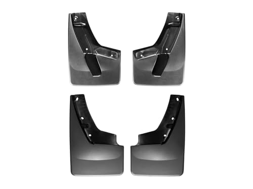 WeatherTech Custom No Drill Splash Guard MudFlaps for Chevrolet Suburban, Yukon XL, Yukon - Front & Rear Set (110038-120048), Black