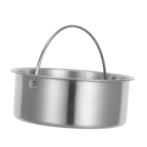 EXHUMKY Ciotola Acciaio Inossidabile Per Cottura Vapore Con Manico Per Uova e Riso Perfetta Per Cucina e Servizio Utensile Pratico e Durevole Per Uso Quotidiano