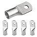 SELTERM 5 Pack 1/0 Gauge 1/0 AWG 1/4" Stud UL Marine Grade Ring Terminal Lugs Battery Cable Tinned Copper Eyelets