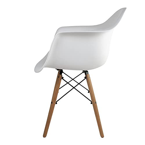 Cadeira com Braço Eames Iii de Polipropileno Branca