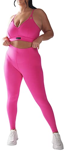 【hmehさま専用】新品タグ付き　alo ハイウエスト ヨガパンツ ピンク ピンク系 ALO Yoga(アロー) ヨガ・フィットネス(レディース) - 海外